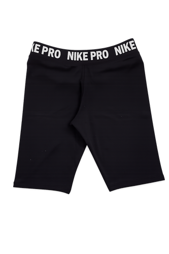 بایکر زنانه Nike Pro مشکی با کش چاپی نساجی